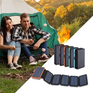 Solárne powerbanky sú ideálne pri outdoorových aktivitách, ako sú napr. 🥾turistika, camping, cyklistika atď. Kde fungujú...